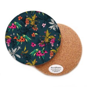 Round Pot Stand Cherry Blossom Floral