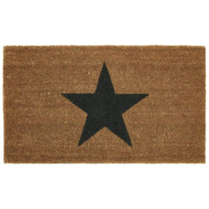 Star Print Coir Outdoor Doormat