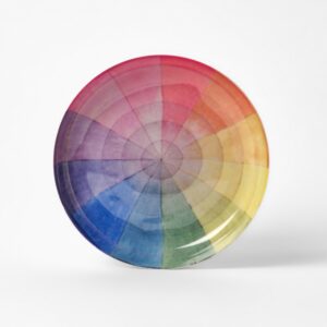 Colour Wheel Enamel Tray