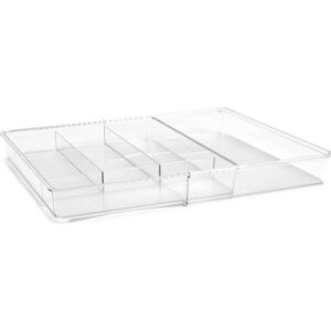Clear Expandable Cutlery Tray – Adjustable Drawer Organizer