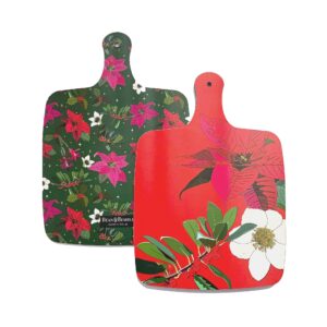 Large Festive Poinsettia Cheese Board
