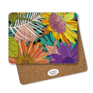 Rectangular Placemat - Flower Power Sunflower