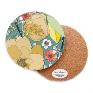 Round Pot Stand Chica Camellia Teal