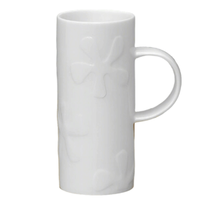 Skinny Splat White Bone China Mug