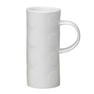 Skinny Spot White Bone China Mug