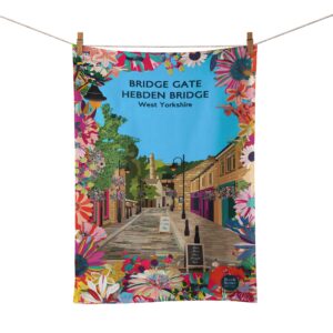 Bridge Gate, Hebden Bridge Organic Cotton Tea Towel