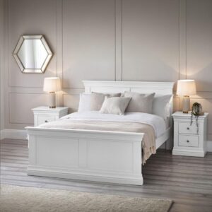 Clermont White Bed Frame (Various Sizes)