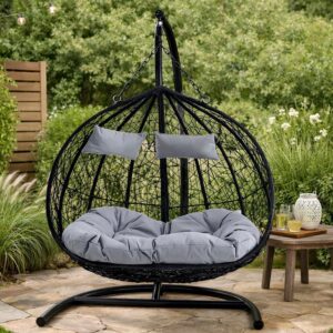 Goa Black Double Hanging Chair