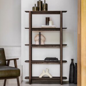 Hatfield Smoked Oak Open Shelving - Tall