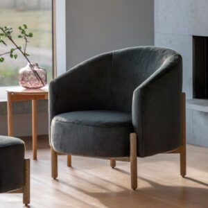 Tindon Armchair- Alaska Graphite